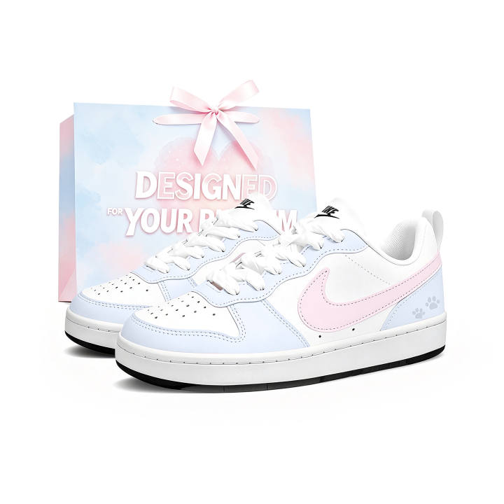 Nike Nike Court Borough Skateboard Shoes Women's Low Top Pink