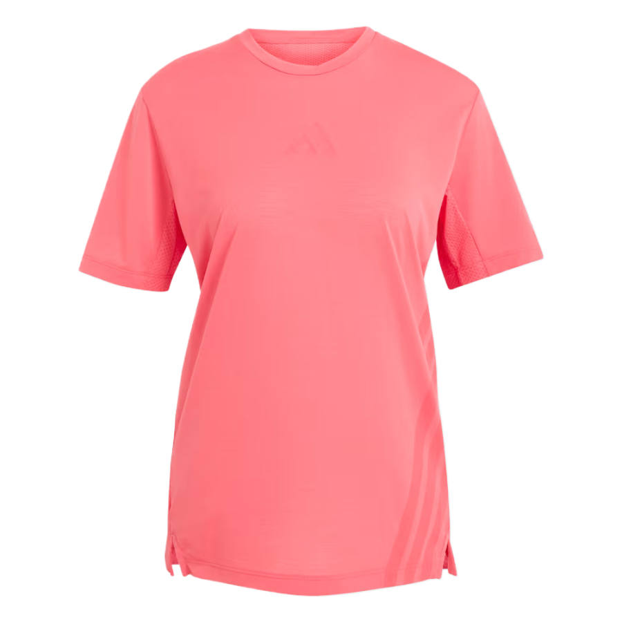 Adidas Adidas Quick Dry T Shirts Women's Pure Turbo Crew Neck Moderate