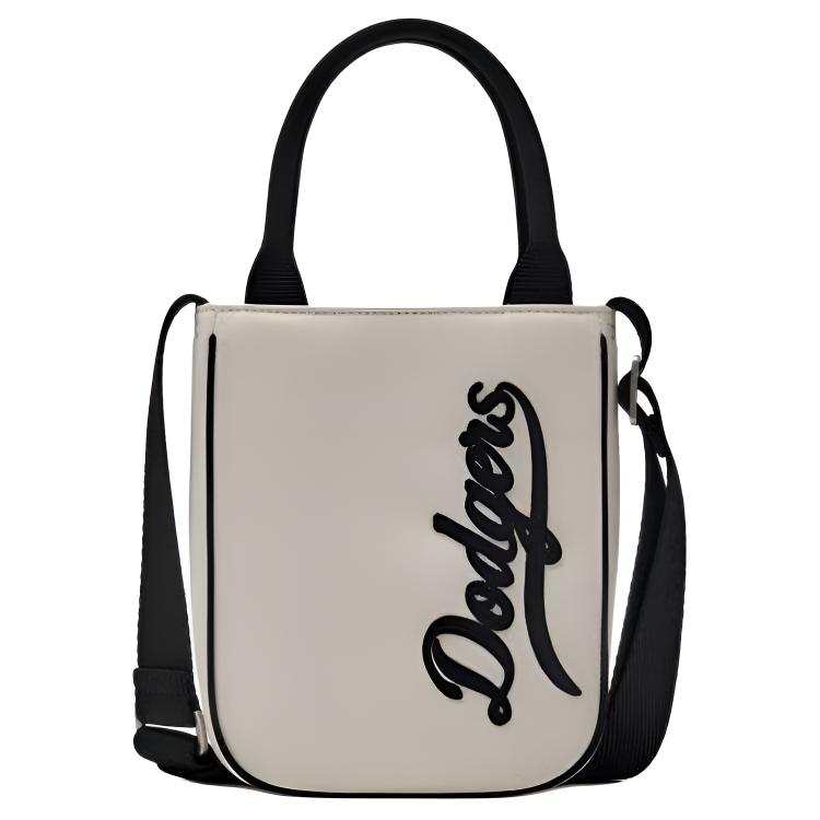 MLB MLB Varsity Los Angeles Dodgers Polyester Handbag Mini Unisex Cream White