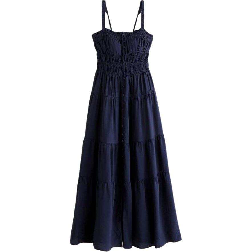 Abercrombie&Fitch Slip Dresses Women's Blue Moderate