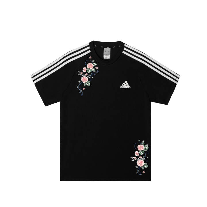 Adidas Adidas Football T Shirts Men's Black Crew Neck Moderate