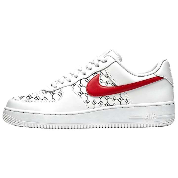 Nike Nike Air Force 1 Skateboard Shoes Unisex Low Top Red