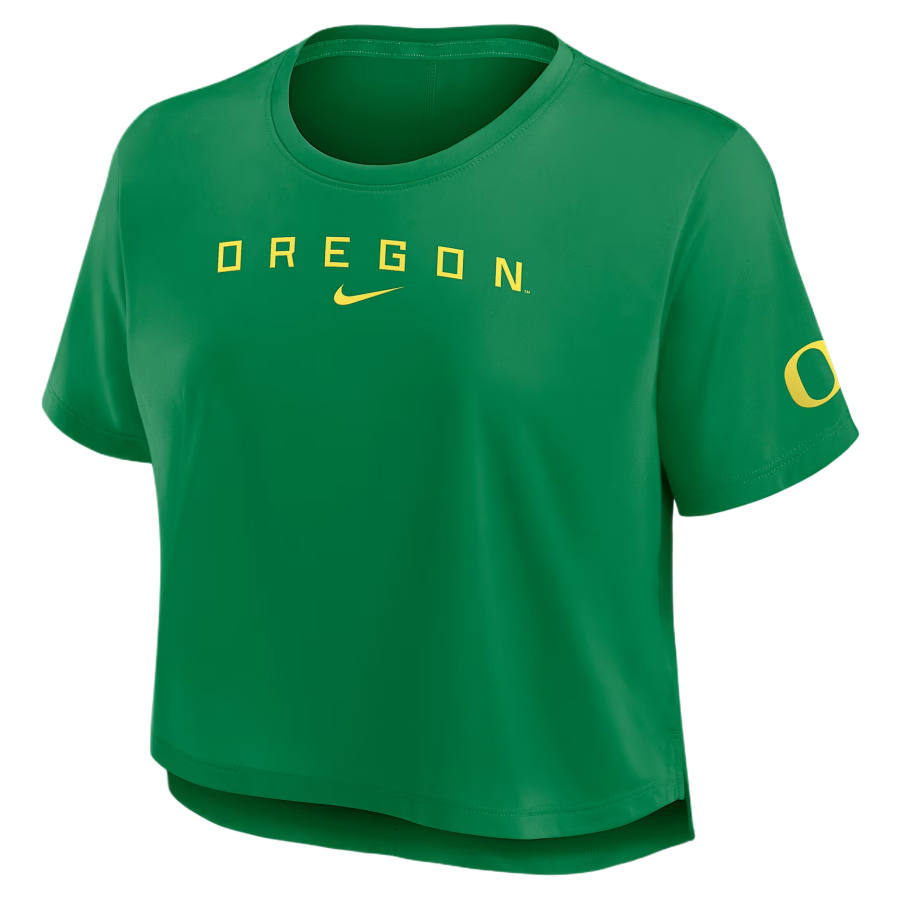 Nike Nike T Shirts Women's Apple Green Crew Neck Moderate