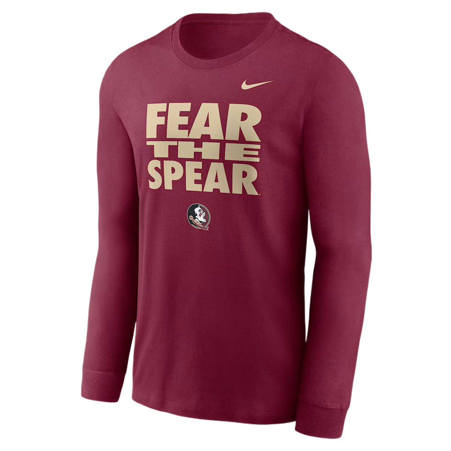 Nike Nike Dri Fit College T Shirts Men's Chestnut Team Crew Neck Moderate
