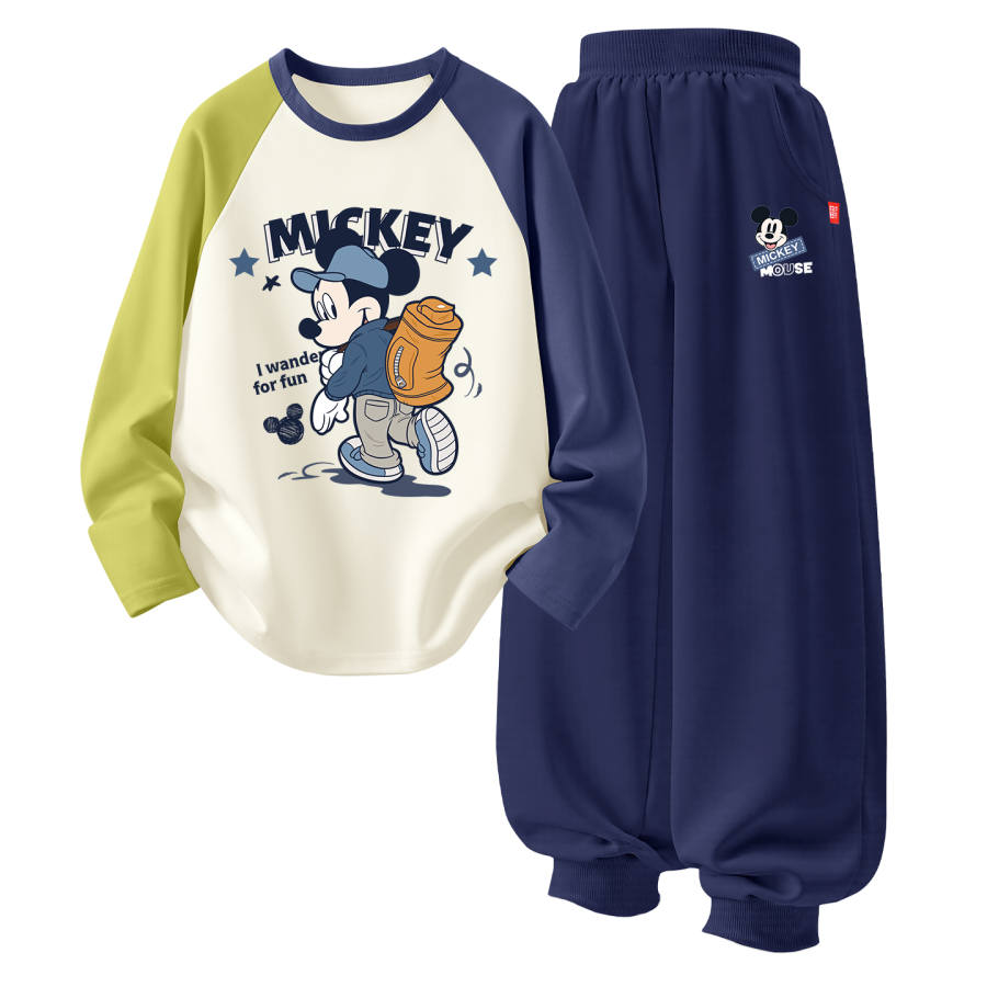Disney Kids Casual Sportswear Crew Neck Thin Stretch Breathable