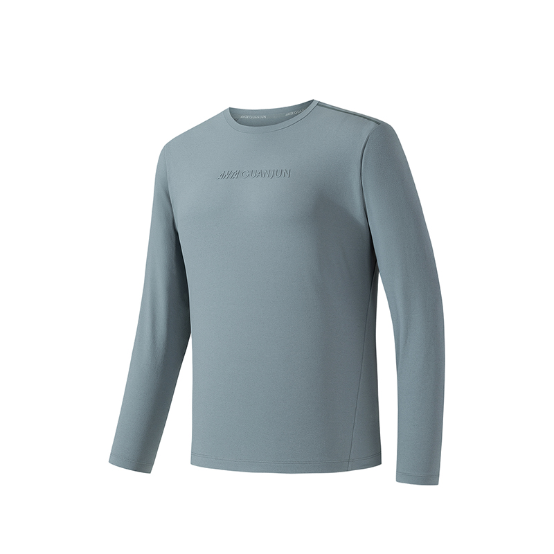 ANTA T Shirts Men's Mountain Green Crew Neck Moderate Straight Fit