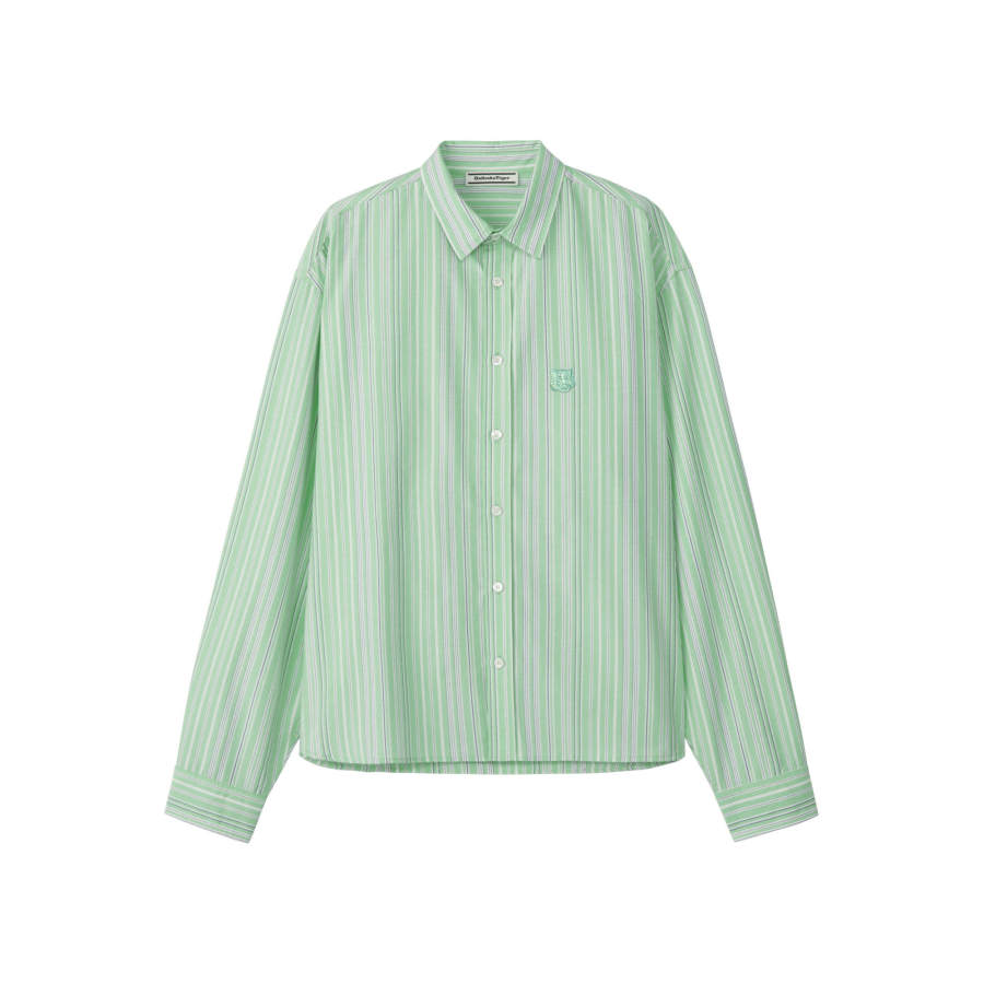 Onitsuka Tiger Shirts Men's Green Lapel Moderate