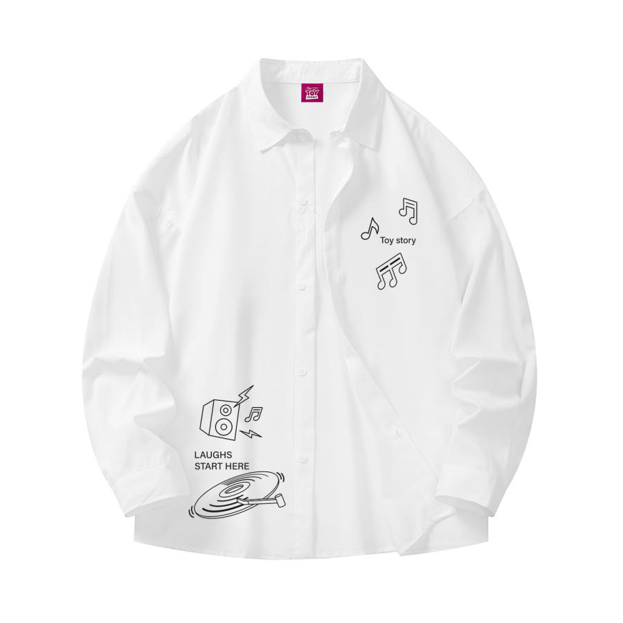 Disney Shirts Unisex Lapel Moderate Straight Fit