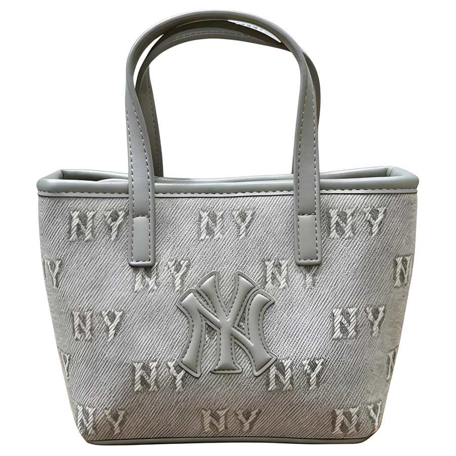 MLB New York Yankees Cotton With Polyester Crossbody Handbag Mini Women's Gray