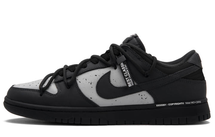 Nike Nike Dunk Skateboard Shoes Unisex Low Top Black Gray