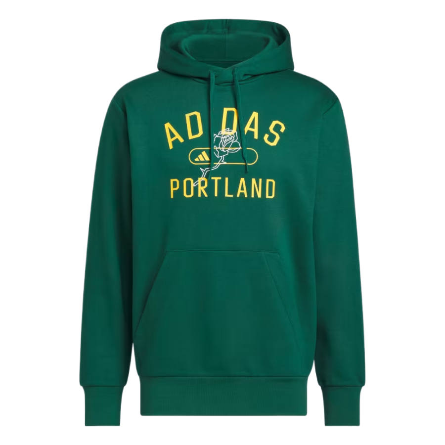 Adidas Adidas Sweatshirts Men's Preppy Green Hooded Non Detachable Moderate
