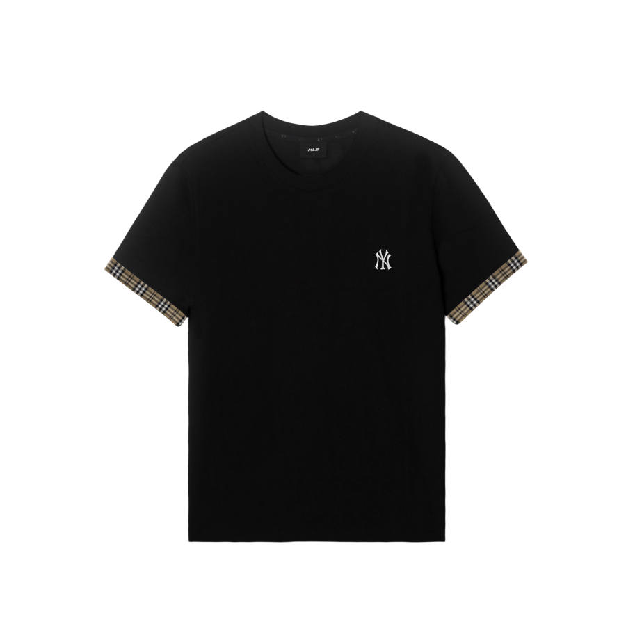 MLB T Shirts Unisex New York Yankees/Black Crew Neck Moderate Straight Fit