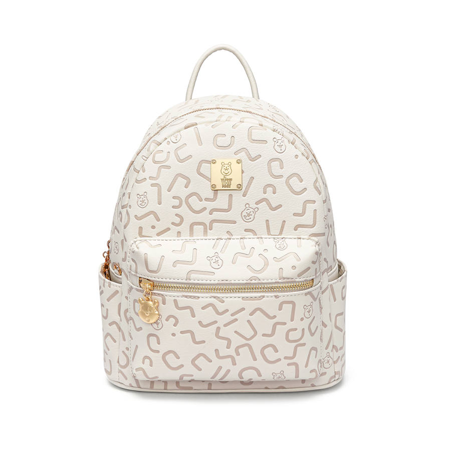 Disney Winnie The Pooh Synthetic Leather Backpack Women's Pink/Ecru