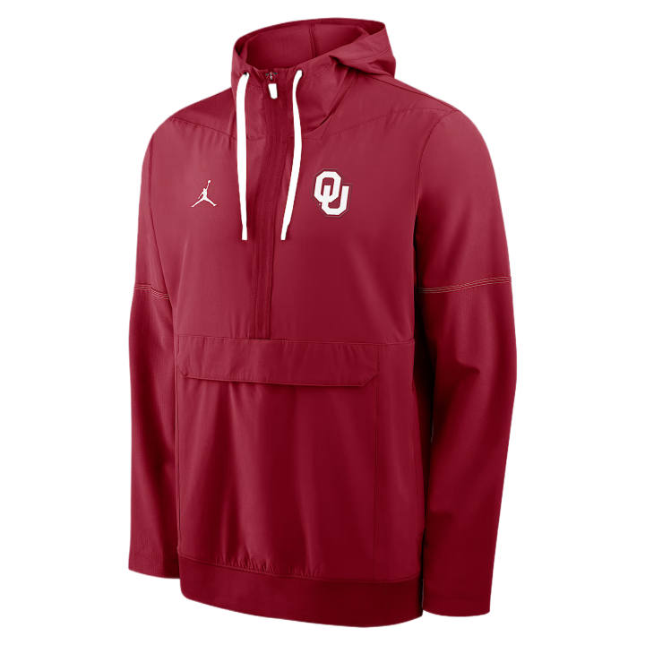 Jordan Jordan Jackets Men's Dark Red/White Team Hooded Non Detachable Moderate