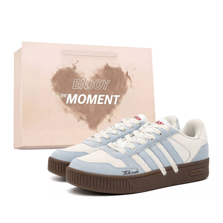 Adidas Adidas D PAD Skateboard Shoes Unisex Low Top Blue/Beige/Brown