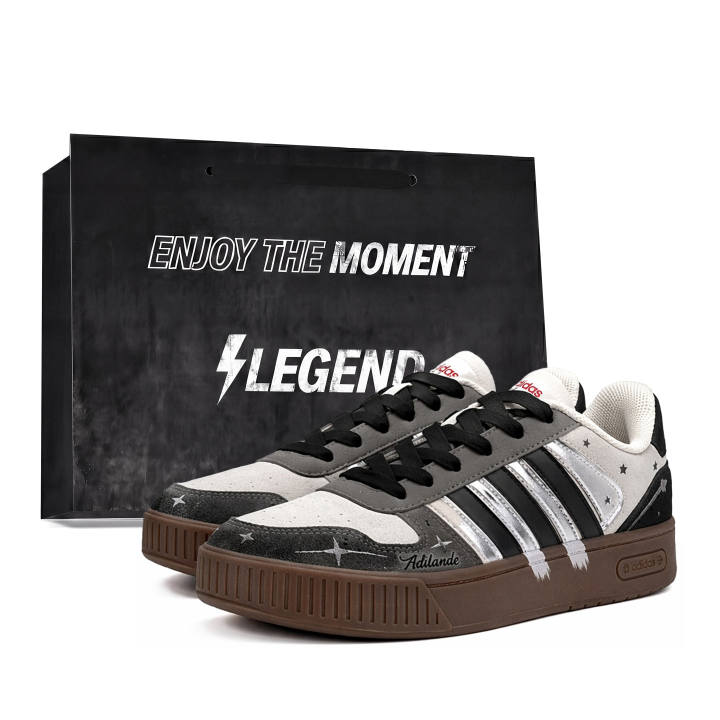 Adidas Adidas D PAD Skateboard Shoes Unisex Low Top Black/Silver/Brown