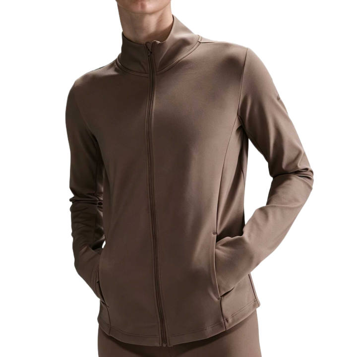 Nike Nike Jackets Women's Mink Brown/Black Stand Collar Moderate