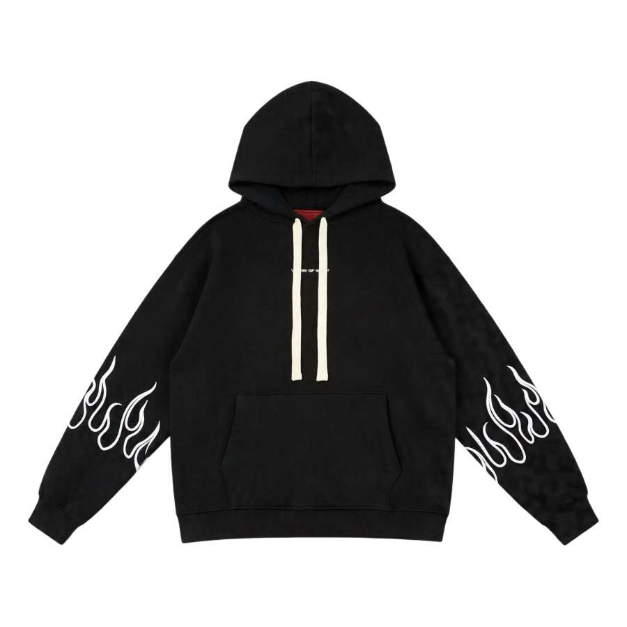 Vision Of Super Sweatshirts Unisex Black Hooded Non Detachable Moderate
