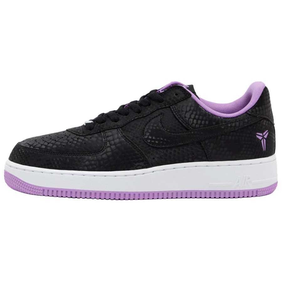 Nike Nike Air Force 1 Skateboard Shoes Unisex Low Top Black White Purple