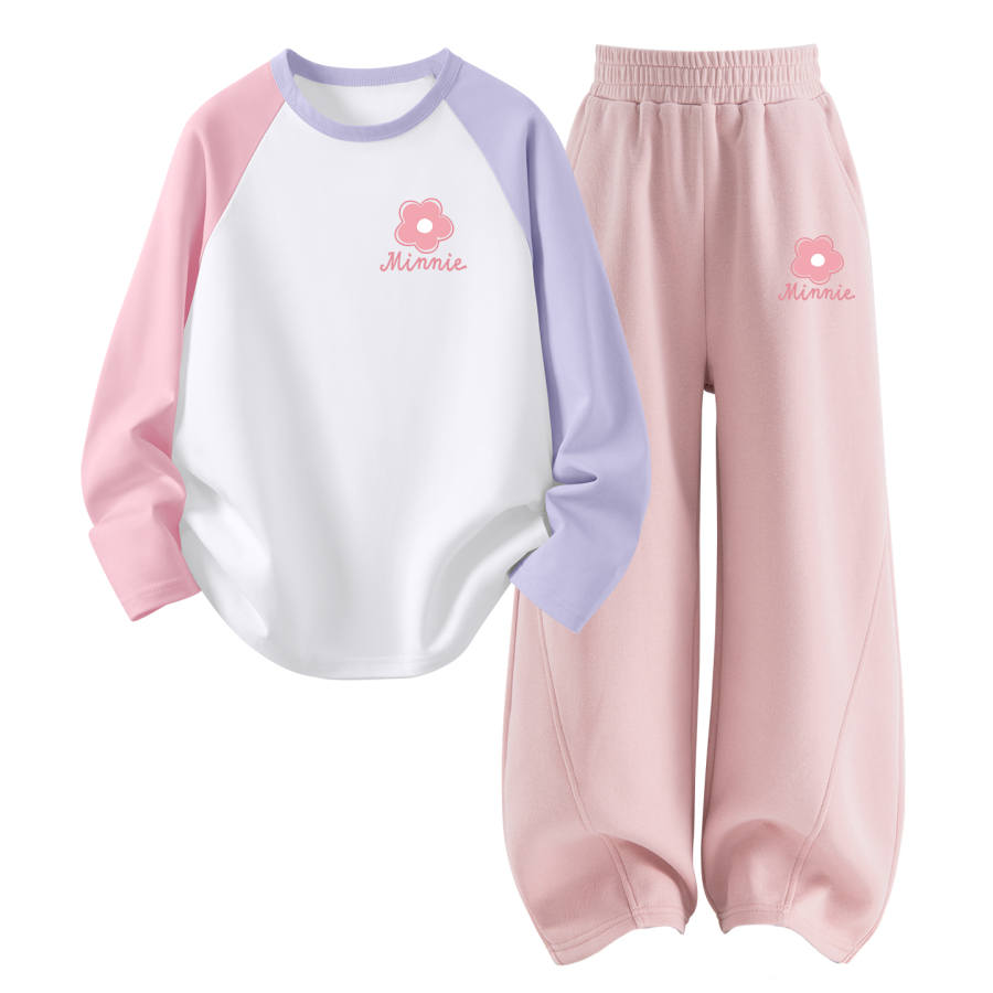 Disney Kids Casual Sportswear Crew Neck Thin Stretch Breathable