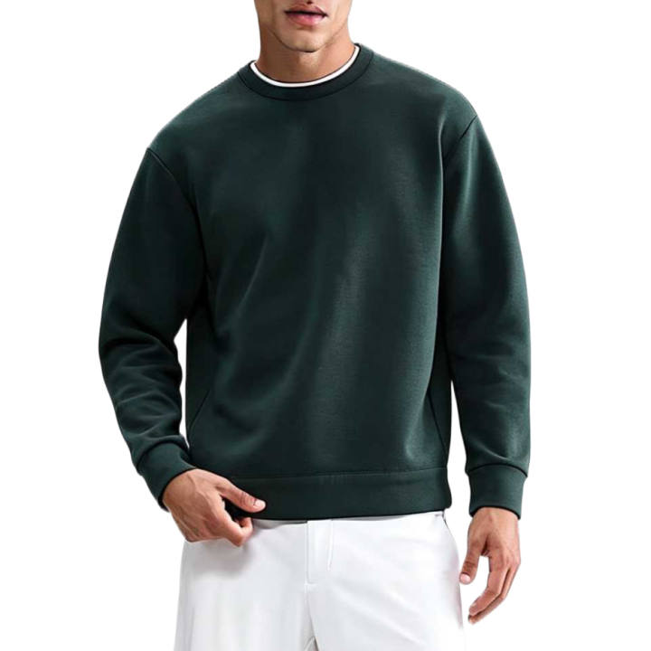 Nike Nike 24.7 Sweatshirts Men's Seaweed/Black Spruce Crew Neck Moderate