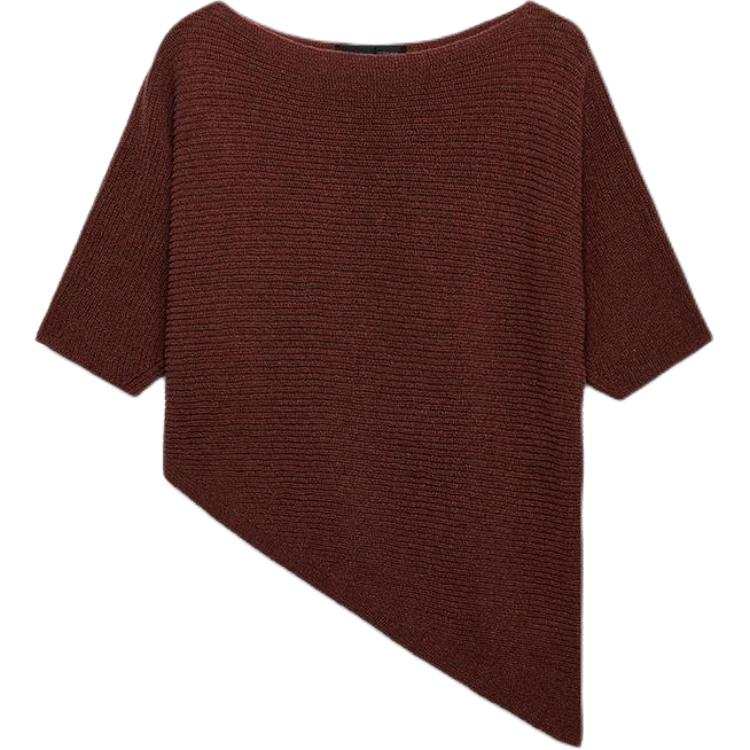 ZARA Knitwear Women's Dark Brick Red Moderate