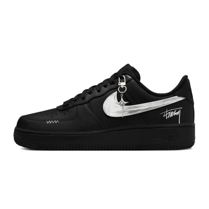 Nike Nike Air Force 1 Skateboard Shoes Unisex Low Top Black & White