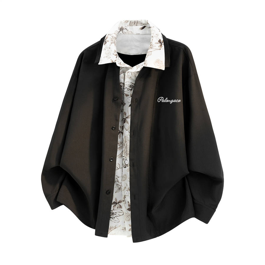PAL ONGACO Shirts Men's Lapel Moderate Straight Fit