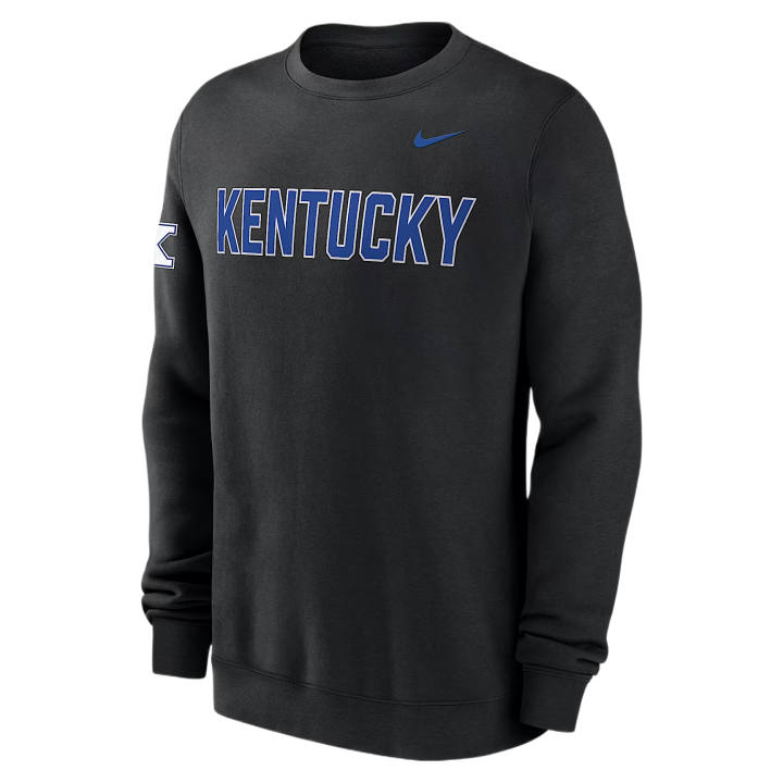 Nike Nike College Sweatshirts Men's Black Crew Neck Moderate