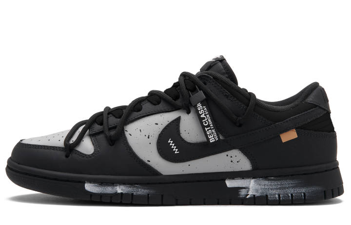 Nike Nike Dunk Skateboard Shoes Unisex Low Top Black Gray