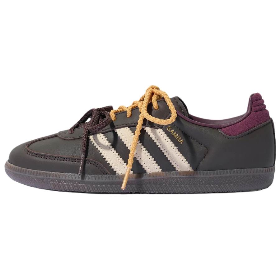 Adidas Originals SAMBA OG German Army Trainers Women's Brown/Warm Vanilla/Dark Reddish Purple