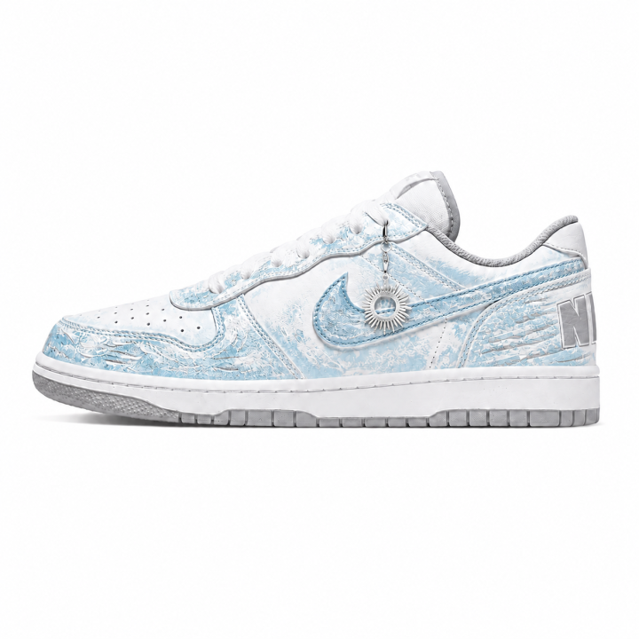 Nike Nike Big Skateboard Shoes Men's Low Top White, Blue