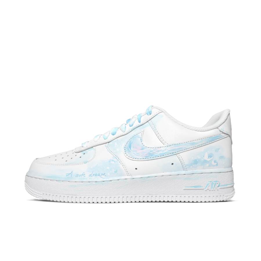 Nike Nike Air Force 1 Skateboard Shoes Men's Low Top Blue/Purple