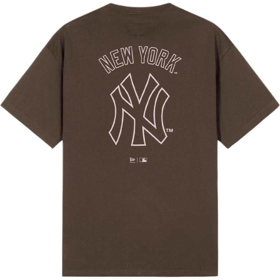 New Era T Shirts Women's Brown Crew Neck