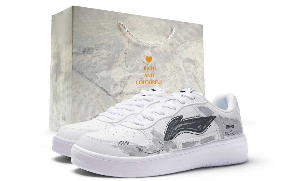 Li-Ning Li Ning Floating Boat Skateboard Shoes Unisex Low Top Black/Gray