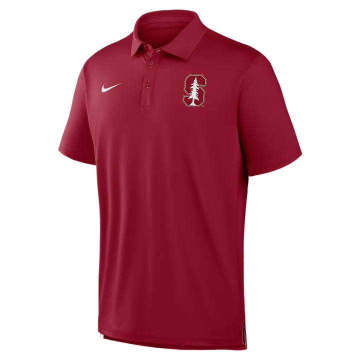 Nike Nike Dri Fit College Polo Shirts Men's Dark Red/White Team Polo Collar Moderate