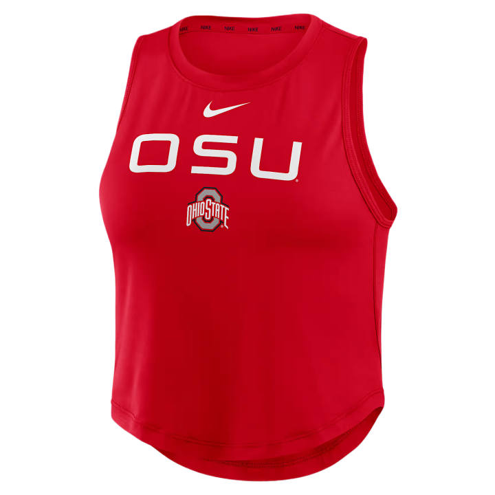 Nike Nike Dri Fit One Sleeveless Sports Shirts Women's University Red Crew Neck