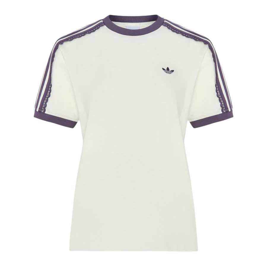 Adidas Originals T Shirts Women's Jade White Crew Neck Moderate