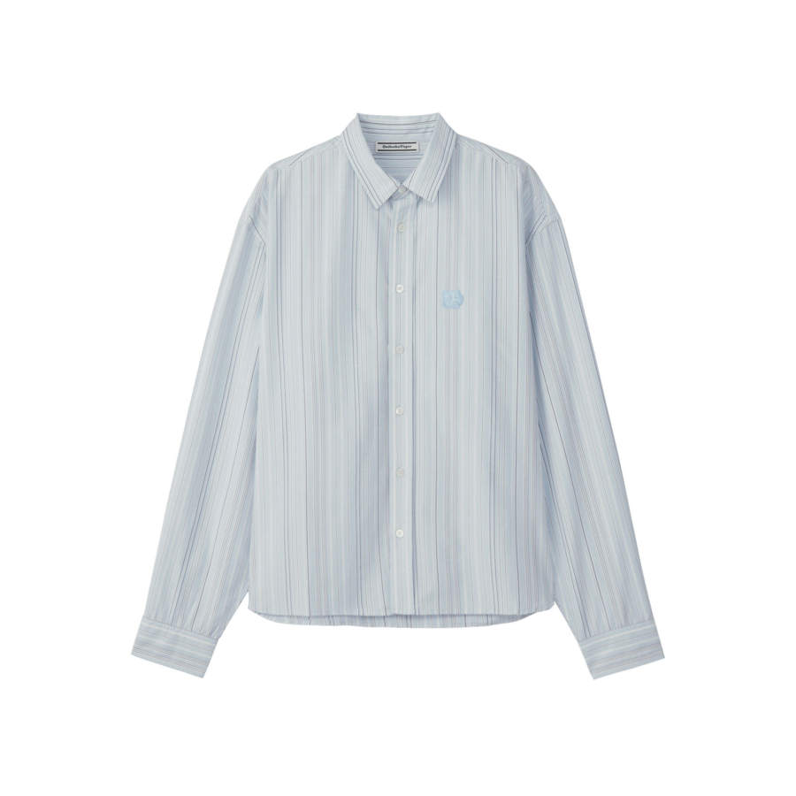 Onitsuka Tiger Shirts Men's Light Blue Lapel Moderate