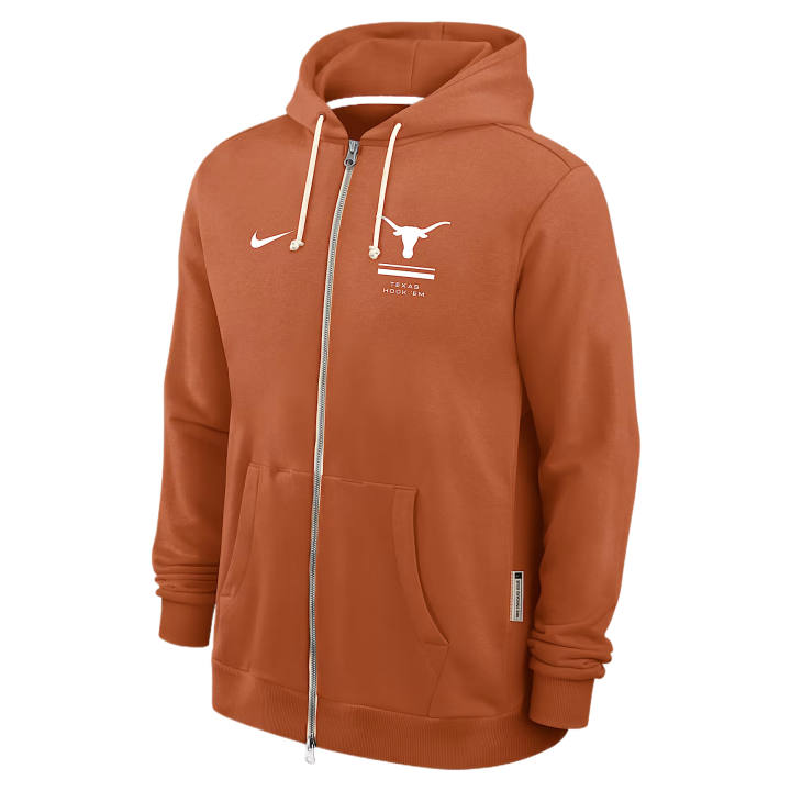 Nike Nike Dri Fit College Sweatshirts Men's Desert Orange Hooded Non Detachable Moderate