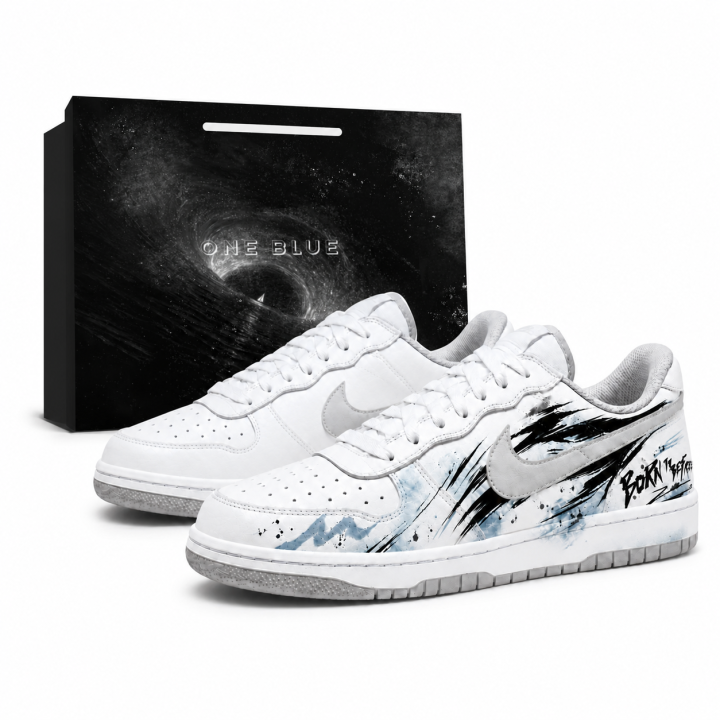 Nike Nike Big Skateboard Shoes Men's Low Top White, Gray, Black