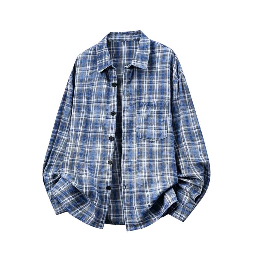 GWAF Shirts Men's Lapel Moderate Straight Fit