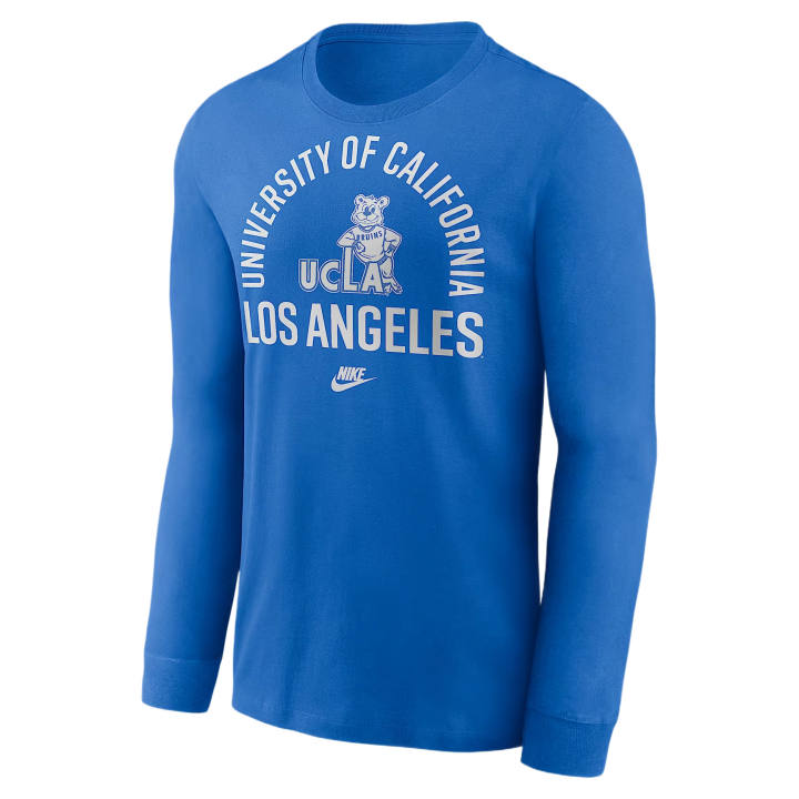 Nike Nike College T Shirts Men's Blue Crew Neck
