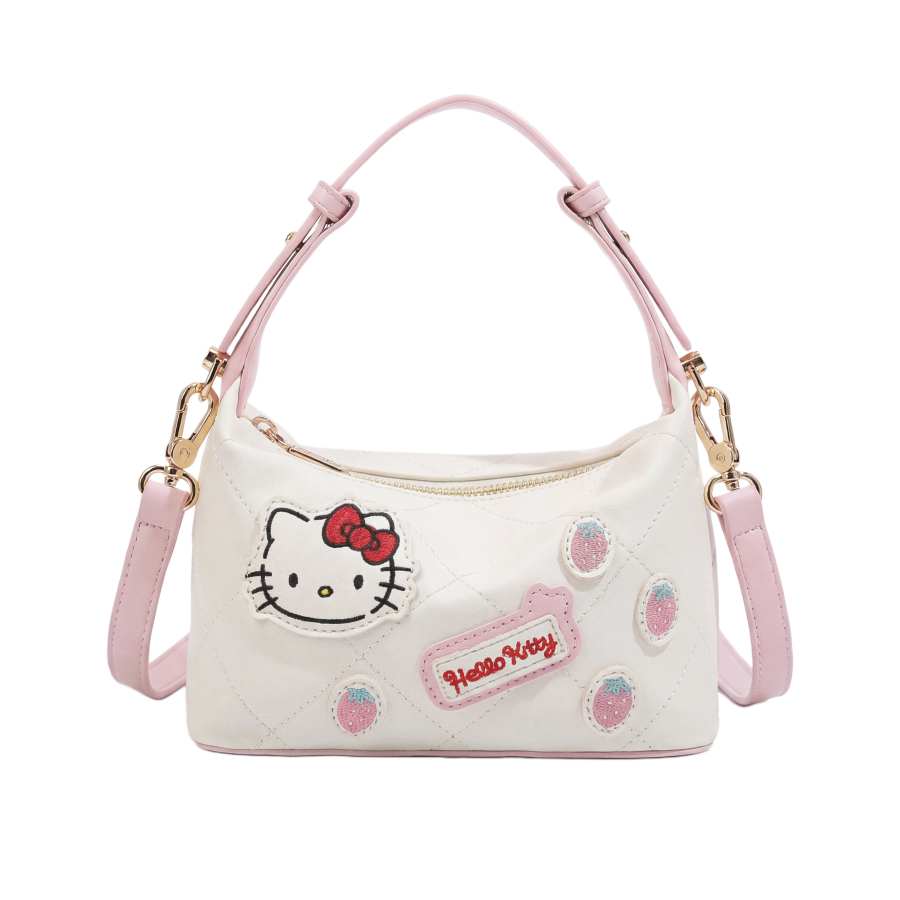Sanrio Hello Kitty Pu One Shoulder Handbag Regular Women's Ecru