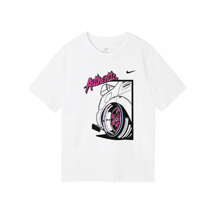 Nike Nike Sportswear T Shirts Men's White Crew Neck Moderate