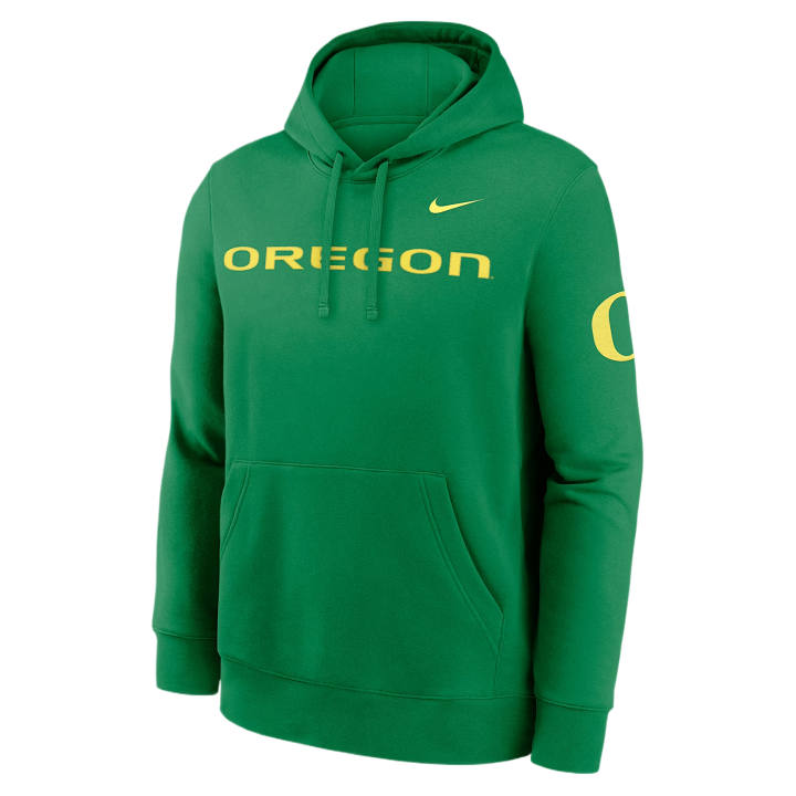 Nike Nike College Sweatshirts Men's Apple Green Hooded Non Detachable Moderate