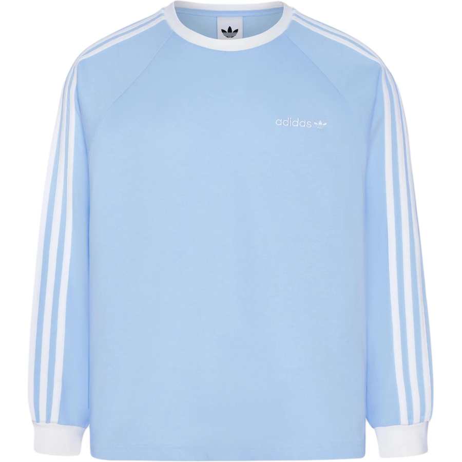 Adidas Originals T Shirts Unisex Crystal Blue Crew Neck Moderate