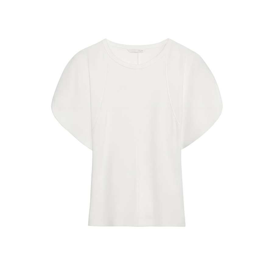 ZARA T Shirts Women's Frosted White Crew Neck