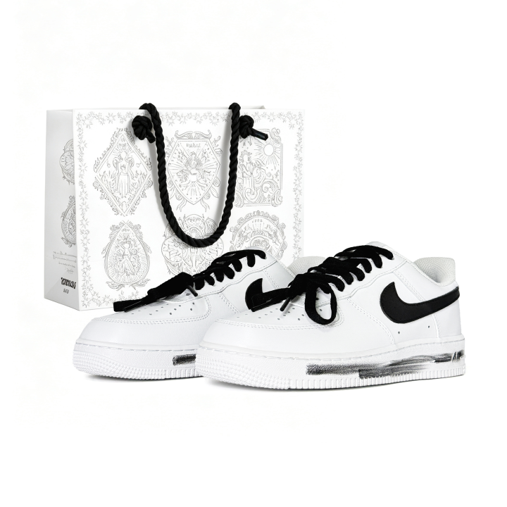 Nike Nike Air Force 1 Skateboard Shoes Unisex Low Top Black