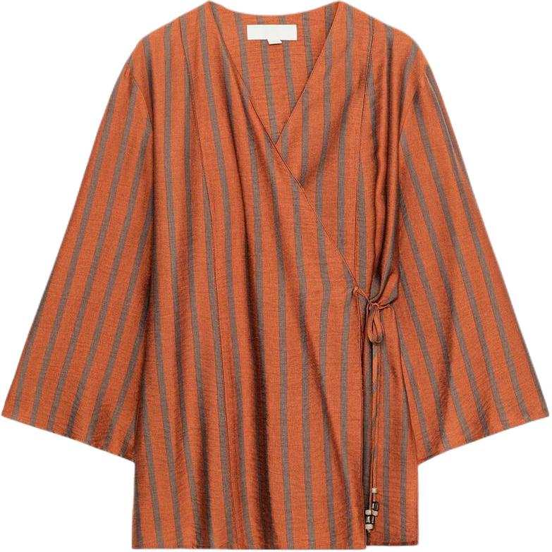 ZARA Shirts Women's Dark Orange V Neck
